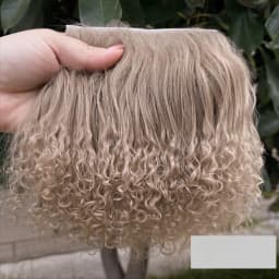 Trendy Mongolia Fur Sheepskin Wool Extensions Curly Texture Hair Row Curly Hair Extensions Durable Doll Hair Hair Wefts
