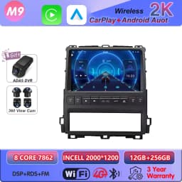 Android 16 Auto Car Radio For Toyota Land Cruiser Prado 120 For Lexus GX470 GX 470 J120 2002 -2009 Carplay BT Multimedia Player