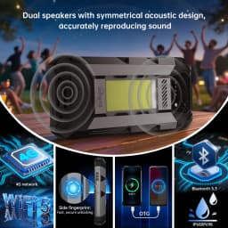 Unihertz Hike 8849 Rugged Smartphone Android 14 with 1200 Lumen 200 Meter Flashlight 23800mAh 12GB+512GB G200 CPU Dual Speaker