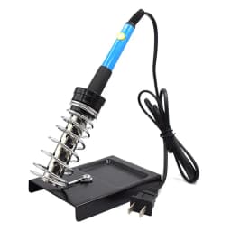 Double Tube Spring Soldering Iron Stand Holder with 5pcs Sponges for Electric High Temperature Resistance Welding Accessories