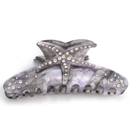Creative Starfish Acetate Rhinestone Hair Claw Claw for Women Fashion Gradient Color Ponytail Hairpin Hair Accessories Tool