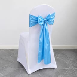 Wedding Decoration Chair Satin Sash Bow Tie Self-Tie 10 Pieces Per Lot Plain Solid Colour Birthday Party Festival Hotel Holiday