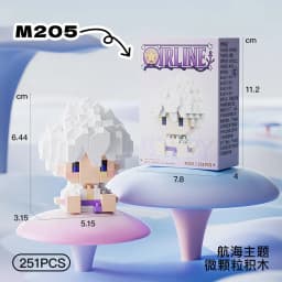 Anime Building Block One Luffy Nami Usopp Assembly Piece 3D Model Robin Franky Jinbe Sanji Mini Bricks Figure Toys For Gift