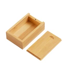 3.15x2x0.98inch Solid Natural Wood Unfinished Storage Box With Sliding Top For Necklace Ring Box USB Decorative Gift Wooden Case