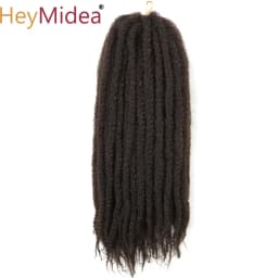 Marley Hair for Twists 18 Inch Long Afro Kinky Marley Braids Hair Kanekalon Synthetic Marley Braiding Hair Extensions Heymidea