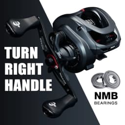 Seasir Commando Power Baitcaster Reel High Speed Gear Ratio 7.1:1 Drag 9kg New Generation Drag Clicker Fresh Saltwater Fishing