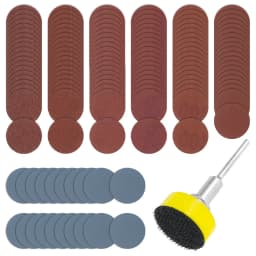 142Pcs 1 Inch Sanding Discs Pads Set 100-3000 Grit Abrasive Polishing Pad Kit For Rotary Tool Sandpapers Polishing Accessories