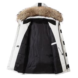 Men's Down Jackets Big Real Fur Collar Warm Parka -30 Degrees Men Casual 90% White Duck Down Coats Winter Snow Thicken Overcoat