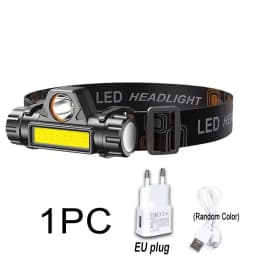 Rechargeable COB LED USB Headlamp Strong Magnetic Powerful Headlight Super Bright Waterproof Head Torch For Outdoor Fishing