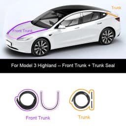 For Tesla Model Y Juniper Door Seal Strip Soundproof Rubber Weatherstrip for Model 3 Highland B-Pillar Sealing Noise Reduction