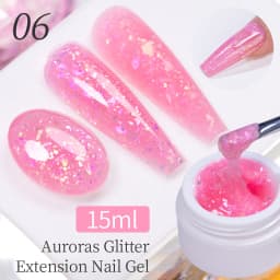 AWStorG Hema Free Poly Nail Gel 30ML Acrylic Gel Finger Extension Transparent Nail Art Extension Quick Building Soak Off UV