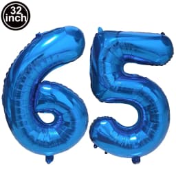 Blue Large Numbers Balloon 32 Inch 0 1 2 3 4 5 6 7 8 9 Birthday Digit Bachelorette Balloons Figure Golob Party Ballon Decoration