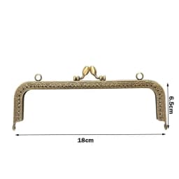 1Pc Purse Clasp Frame Bag Kiss Clasp Lock Vintage Metal Purse Frame for DIY Craft Purse Bag Making 8.5/10.5/12.5/15/20.5cm Sizes