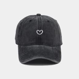 Washed Cotton Baseball Cap Women Men Soft Top Embroidered Love Retro Simple Summer Snapback Hats For Women Outdoor Dad Hat New