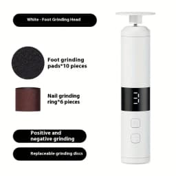 Electric 2-in-1 Foot Grinder and Nail Grinder, USB Charging Foot Grinder, Foot and Hand Care, Multifunctional Foot Beauty Device