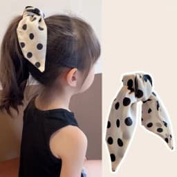 Dot Print Bow Hair Claw For Girl Bowknot Headwear Children High Ponytail Hairpins Sweet Princess Barrettes Kids Hair Accessories