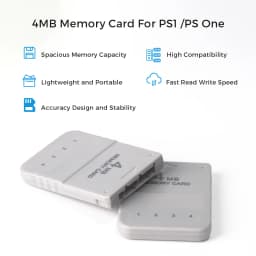 BlueRetro 1PC/2PC 4M Memory Card For PS1 Save Game Card For PlayStation1 PS One Game Consoles Data Saving Progress Memory Card