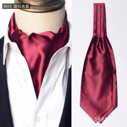 Luxury Mens Vintage Polka Dot Ascot Tie Wedding Formal Cravat Scrunch Self British Gentleman Polyester Paisley Retro Neckties