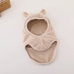 New Winter Warm Bear Ear Children Scarf Hat Boys Girls One-Piece Hat Outdoor Windproof Hood Beanies Cap Plush Balaclava Hat