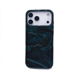 Luxury Electroplate Silvery 3D Wrinkle Phone Case For iPhone 17 16 15 14 13 12 Pro Max Plating Water Ripple Shockproof Cover