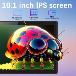 KOOMDIGI T30 PRO 10.1 Inch 2-in-1 Tablet PC Android 6GB RAM 128GB ROM 4G LTE 2.4G+5G WiFi Dual Camera 5MP+13MP with Pink Case Stylus Pen Keyboard Mouse