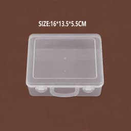 Plastic Storage Containers Box with Lid Big Capacity Clear Rectangle Box for Collecting Small Items, Beads, Crafts Accessories