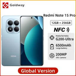 Global Version Xiaomi Redmi Note 15 Pro NFC Smartphone 256GB 512GB 6.77" AMOLED Display 200MP 6500mAh Battery 45W Turbo Charging