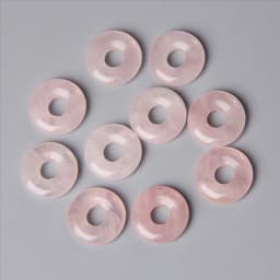 5pcs Natural Big Hole Stone Beads Labradorite Jades Agates Round Donut Pendant For Jewelry Making Earrings Necklace DIY 18CM