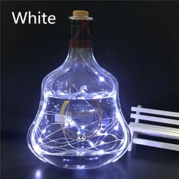 10pcs 2M 20LED Lamp Cork Shaped Bottle Stopper Light Glass Wine LED String Lights For Bar Xmas Wedding Home Decoration 9 Colors