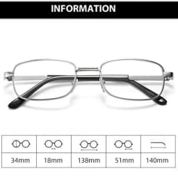 100 % Crystal Glass Lens Reading Glasses Men Anti-blue Light Presbyopia Magnifying Anti-Scratch Eyewear Diopter 1.0-4.0 Silver