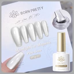BORN PRETTY 10ml Silver Water Light Cat Magnetic Gel Nail Polish Nail Supplies Vernis Semi Permanent Gel for Fall Winter Nails