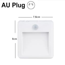 EU US UK AU Plug LED Motion Sensor Night Lights Living Room Auto Dusk Dawn Wireless Warm White Cabinet Lamp Decor Lighting