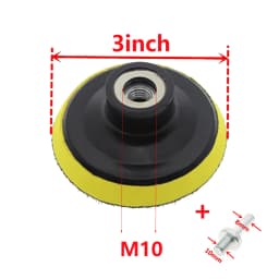 3/4/5/6/7inch M10 M14 Backing Pad Sanding Holder Disc Hook and Loop Polishing Backer Plate Drill Rod for Polisher Grinding Tool