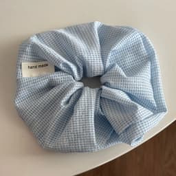 Womens Headband Fresh Cute Blue Checkered Sponge High Skull Top Hairpin New Hair Accessory For Kawaii Girl Funny Simple Headband