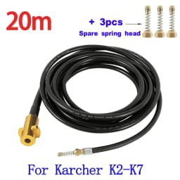 High Pressure Sewer Drain Water Cleaning Hose Pipe Cleaner Kit with Adapter for Karcher K2-K7 Washers Nozzle Car Wash Hose