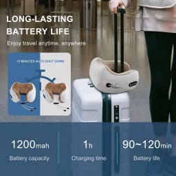 2025 Electric Neck Massager Vibration 3D Kneading Shiatsu Back Massage U Shaped Pillow For Shoulder Cervical Pain Relief Fatigue