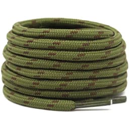 2 Pairs Work Boots Shoe Laces Diameter 4.5mm Heavy Duty Hiking Shoelaces for Men Women Round German Training Shoelace