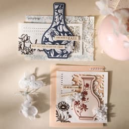 Journal GO 20pcs Creative Embossed 3D Flower Bottle Stickers for Collage Junk Journal Scrapbook Card Craft Handmade Materials