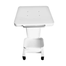 2-tier Salon Trolley with Socket Stand Rolling Cart Beauty Wheel Holder Spa Cart White 220V