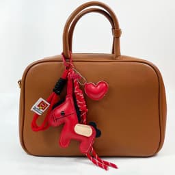 Braided Rope Keychain Leather Horse Bag Pendant Charm Fashion Bag Accessories for Handbag,Backpack Decors Car Keyring