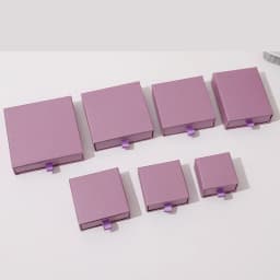 12Pcs Kraft Jewelry Packaging Drawer Boxes Ring Earrings Necklace Pendant Jewelry Accessories Organozer Packaging Display Case