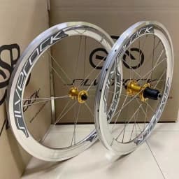 SILVEROCK SR40 Alloy Wheels 20 inch 406 451 V Brake Rim Caliper Brake 40 High Profile 74 100/130 Folding Bike Minivelo Wheelset