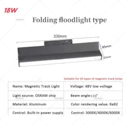 QIUBOSS Modern Magnetic Track Lights Embedded LED Spotlight Downlight Living Room Without Main Light Lighting Grille Lamp Series