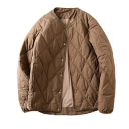 Classic Diamond Pattern! Windproof Waterproof! Lightweight Men's Cotton Jacket Warm Stand Collar Trendy Pure Color Winter Coat