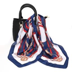 Women's Silk Four Corner Scarf, Satin Printed Scarf, Headband, WOMEN'S Hair Drape Shoulder Bag, WOMEN'S Scarf, Headscarf, 70cm