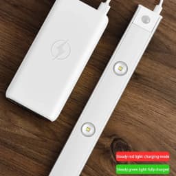 20-50cm LED Under Cabinet Lights Motion Sensor Night Light Ultra Thin Dimmable 3Color USB Rechargeable for Wardrobe Indoor
