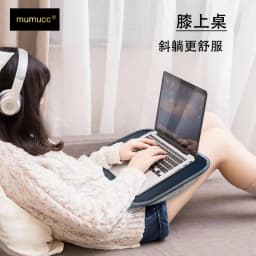 MUMUCC Multifunctional Laptop Desk With Cushion and Filled with Foam Particles, Small Pillow Table, Hard Mouse Pad Large