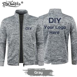 Custom DIY Logo Men's Thicker Sweatshirts Half Zipper Jacket Pullover for Male Hoody Man Hoodies Autumn Turtleneck Sweaters