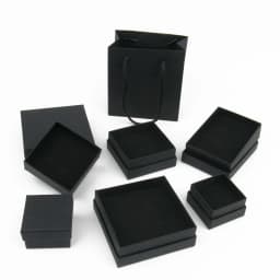1PCS Multi Size Square Ribbon Jewelry Box With Ring Earring Necklace Bracelet Charm Jewelry Kraft Paper Gift Packaging Box Suppy
