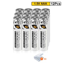 PALO High Capacity 1.5V AAA Rechargeable Battery 1300mWh AAA 1.5V Li-ion Battery LR3 Batteries for Remote Control Wireless Mouse